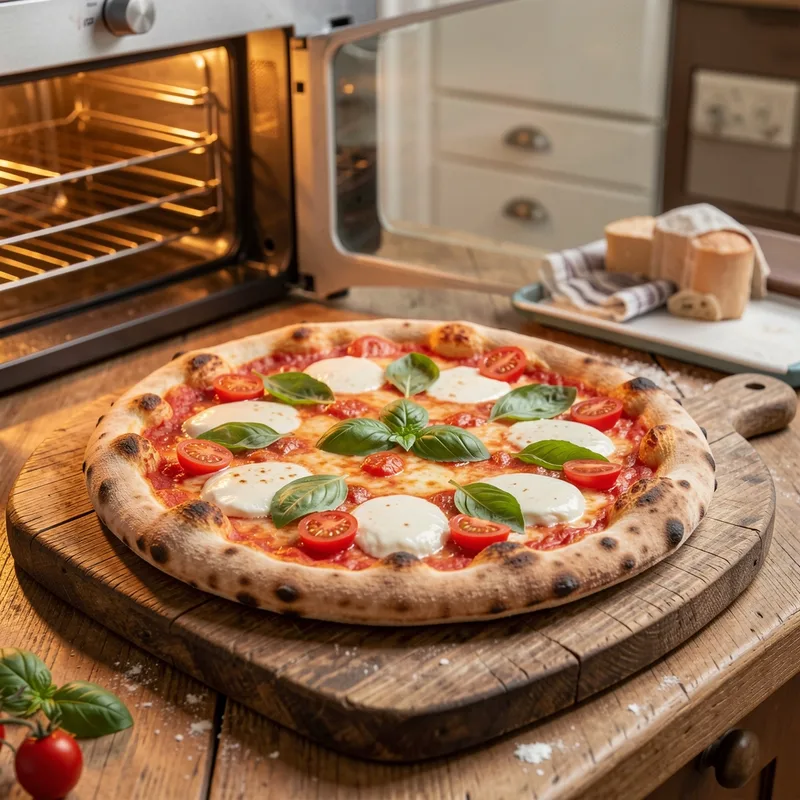 Cuire une pizza croustillante au four ménager : pierre, température et technique